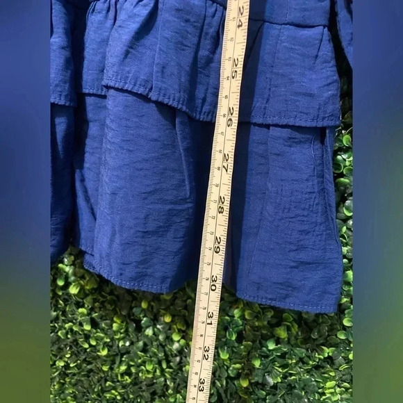 NWT - Abercrombie & Fitch Long-Sleeve Babydoll Ruffle Mini Dress - Size XXS - Picture 8 of 9